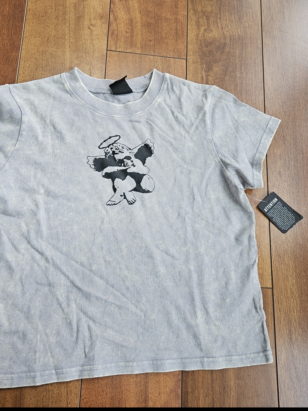 Empyre Light Gray Graphic Tee with Black Print